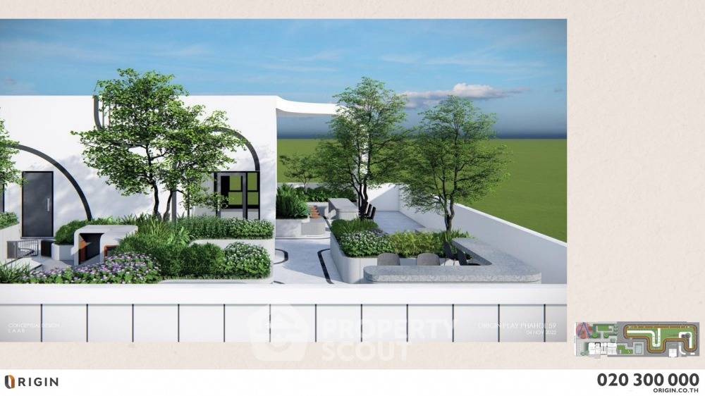 picture 2-BR Condo at Origin Place Phahol 59 Station in Anusawari (ID 1384673) - 11/27