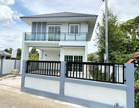 รูป ขายบ้านสร้างใหม่ (smart home) 4นอน 3น้ำ ,2.89ลบ. ห่างมบ.อรสิริน 6 เพียง 300 เมตร - รูปที่ 1/8