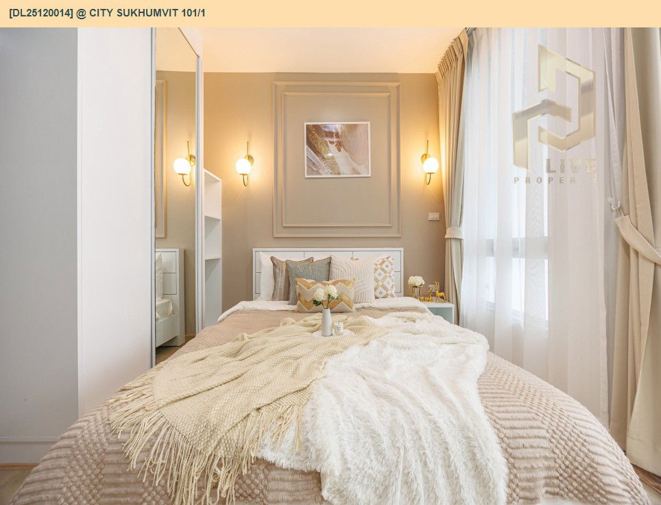 รูป DL25120014 ขายคอนโด แอท ซิตี้ สุขุมวิท 101/1 (@ City Sukhumvit 101/1) ใกล้ BTS ปุณณวิธี พร้อมเข้าอยู่ โทรด่วน 0653619502 LineID @534wlwof - รูปที่ 2/18