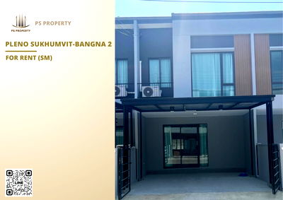 Townhouses for rent Bang Plee Samut Prakarn : Townhouse for rent 🔥 Pleno Sukhumvit-Bangna 2 🔥 3 bedrooms, 2 bathrooms, small pets allowed, fully furnished and equipped with appliances.