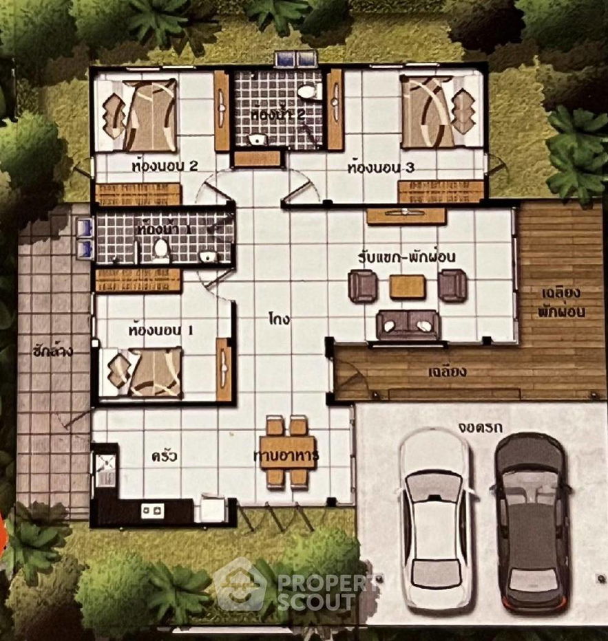 รูป บ้าน 3-ห้องนอน ใน หนองรี (ID 1336715) - รูปที่ 2/8