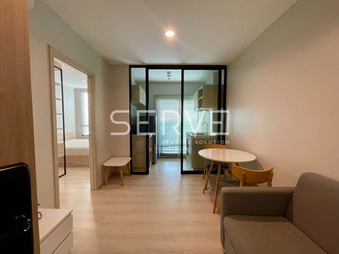 1 Bed Large Room Unbloock View Nice Room Fully furnished Good Location 20 Steps From MRT Si La Salle Station  @ Nue Noble Srinakarin Lasalle