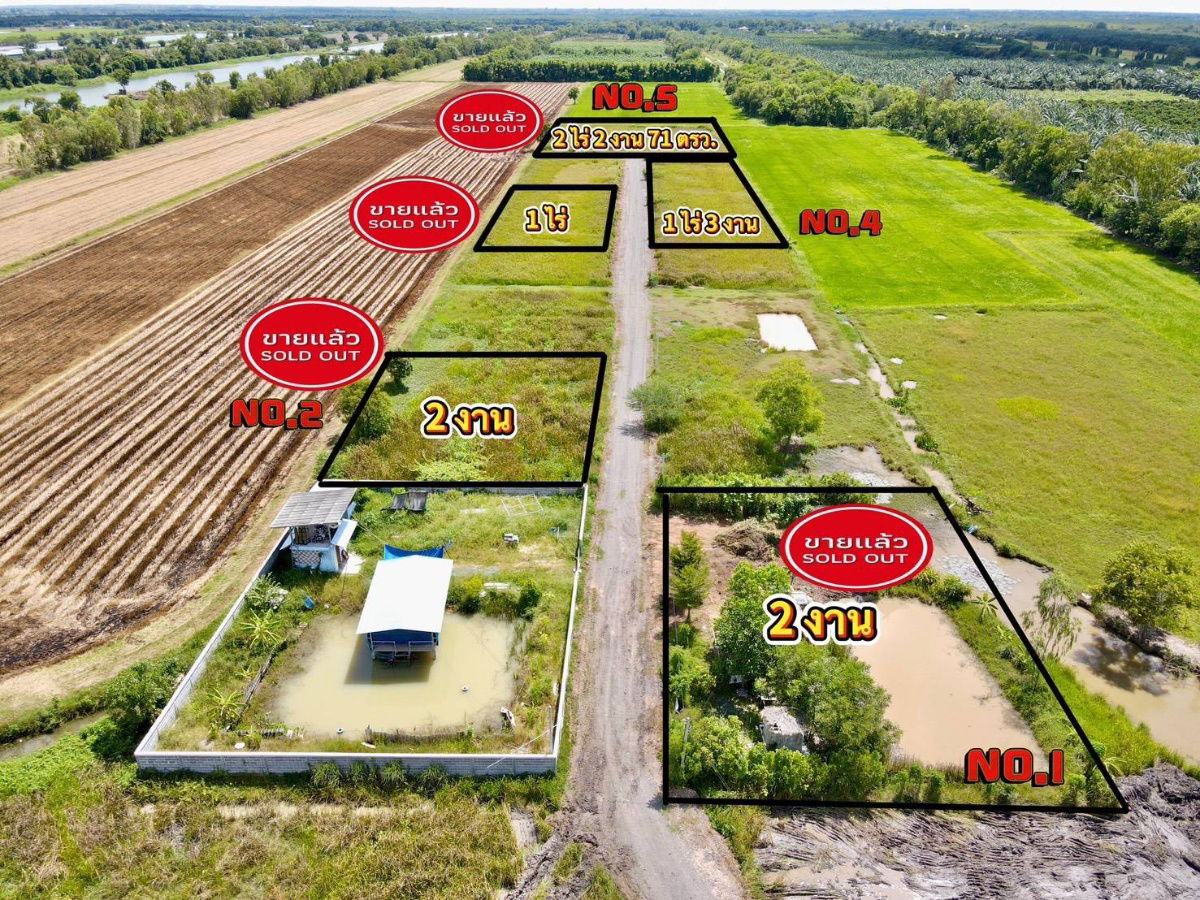 picture Ban Na Ban Phrik Subdistrict Ban Na Nakhon District 2-200 sq m450,000 baht7 km from the 4-lane road Wihan Daeng water and electricity included,  - 1/19