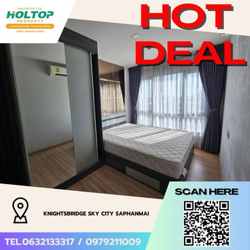 #Z3412💥 011268🔥 Condo for rent: KnightsBridge Sky City Saphanmai