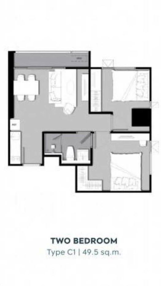 รูป คอนโด 2-ห้องนอน ที่ ไลฟ์ ลาดพร้าว ใกล้ BTS ห้าแยกลาดพร้าว (ID 2075969) - รูปที่ 9/12