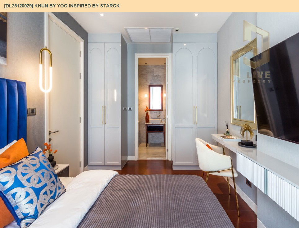 รูป DL25120029 ให้เช่าคอนโด คุณ บาย ยู อินสไปร์ บาย สตาร์ค (KHUN by YOO inspired by Starck) ใกล้ BTS ทองหล่อ พร้อมเข้าอยู่ โทรด่วน 0638692663 LineID @897iyzll - รูปที่ 9/12