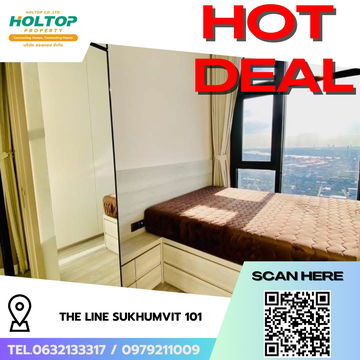 #R7935  🎉 011268 ให้เช่าคอนโด THE LINE Sukhumvit 101 