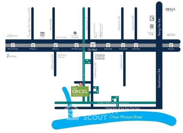 picture 2-BR Condo at The Excel Hideaway Sukhumvit 50 near BTS Phra Khanong (ID 2456610) - 22/22