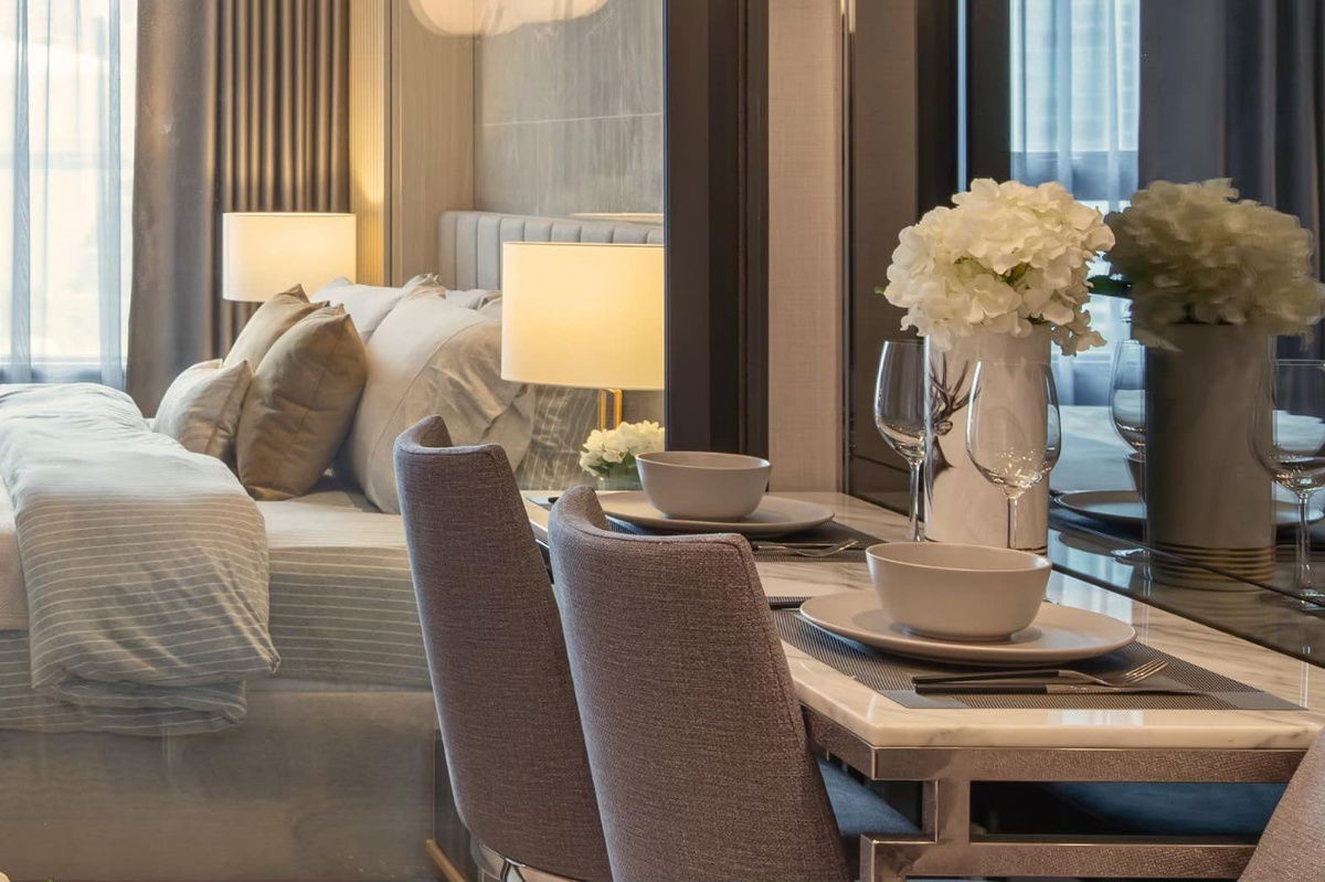 picture Life One Wireless | Price 25,000 baht | Beautiful room, great view, fully furnished, ready to move in mid-January 2026 - 13/15