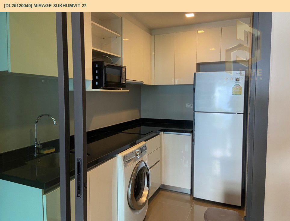 รูป DL25120040 ให้เช่าคอนโด มิราจ สุขุมวิท 27 (Mirage Sukhumvit 27) ใกล้ MRT สุขุมวิท พร้อมเข้าอยู่ โทรด่วน 0800343450 LineID @655ebbvc - รูปที่ 6/13