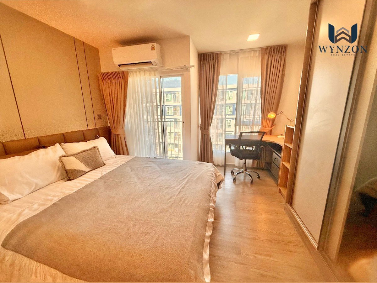 รูป Kave Town Island ข้างม.กรุงเทพ วิวสระ บิ้วอินสวย - รูปที่ 9/15