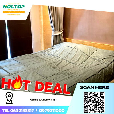 ขายคอนโด : #Z3411💥 011268 🔥 ขายคอนโด Aspire Sukhumvit 48