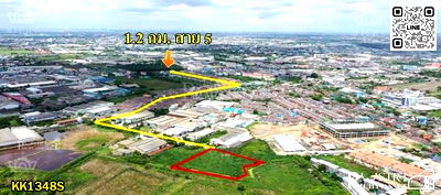 ที่ดิน สามพราน นครปฐม : ที่สวยในพื้นที่สีม่วง 2 ไร่เศษ ใกล้สาย 5 ขายถูกเกือบเท่าราคาประเมิน ไฟฟ้า ประปาพร้อม เป็นส่วนตัวดีมาก - KK1348S