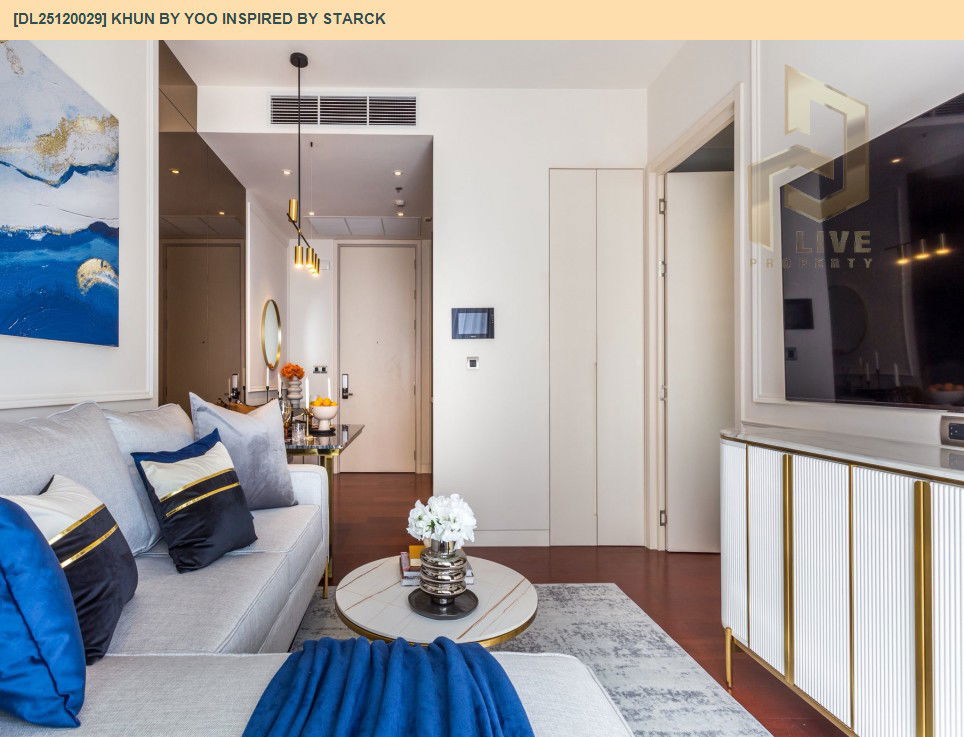 รูป DL25120029 ให้เช่าคอนโด คุณ บาย ยู อินสไปร์ บาย สตาร์ค (KHUN by YOO inspired by Starck) ใกล้ BTS ทองหล่อ พร้อมเข้าอยู่ โทรด่วน 0638692663 LineID @897iyzll - รูปที่ 4/12