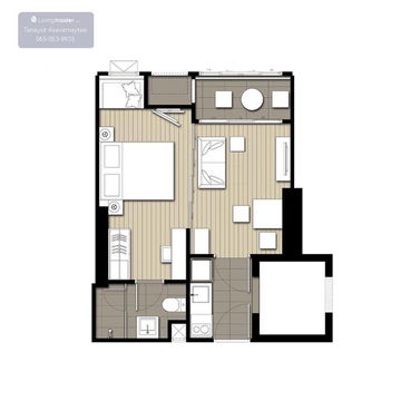 คอนโด 1-ห้องนอน ที่ ไอดีโอ คิว สยาม - ราชเทวี ใกล้ BTS ราชเทวี (ID 1643422)