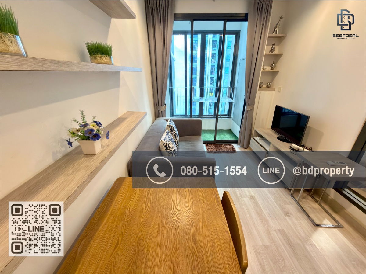 picture  BESTDEAL FOR RENT  1 Bedroom  31 sqm. Special Price 15k/Month “IDEO MOBI RAMA 9” Near Phraram Kao 9 MRT Station 80 meters. - 3/15