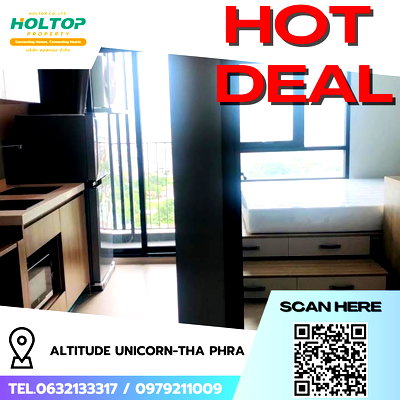 Condos for rent : #R7978  🎉 021268 Condo for rent Altitude Unicorn-Tha Phra