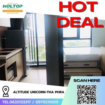 #R7978  🎉 021268 Condo for rent Altitude Unicorn-Tha Phra