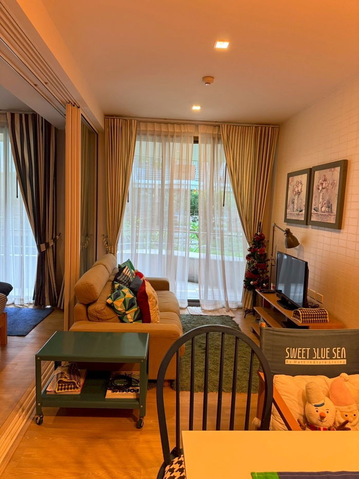 รูป ขายราคาดีที่สุดคอนโดบ้านแสนคราม2นอน ติดทะเลหัวหิน ห้องชั้นล่างติดสวน เฟอร์ครบพร้อมอยู่ 064-974-2441 - รูปที่ 2/22