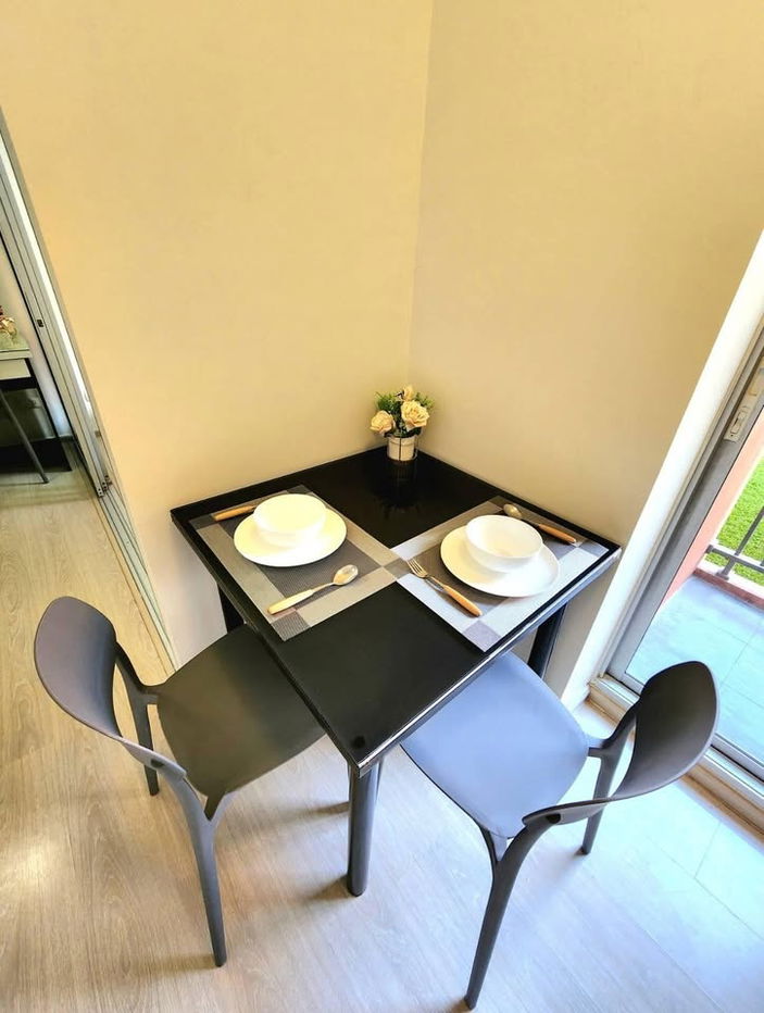 picture For rent: Plum Park, Bangkok University, Phase 3, 2nd floor, Building C 🏊 Pool view** Beautiful room, cool breeze 🎉 - 8/9