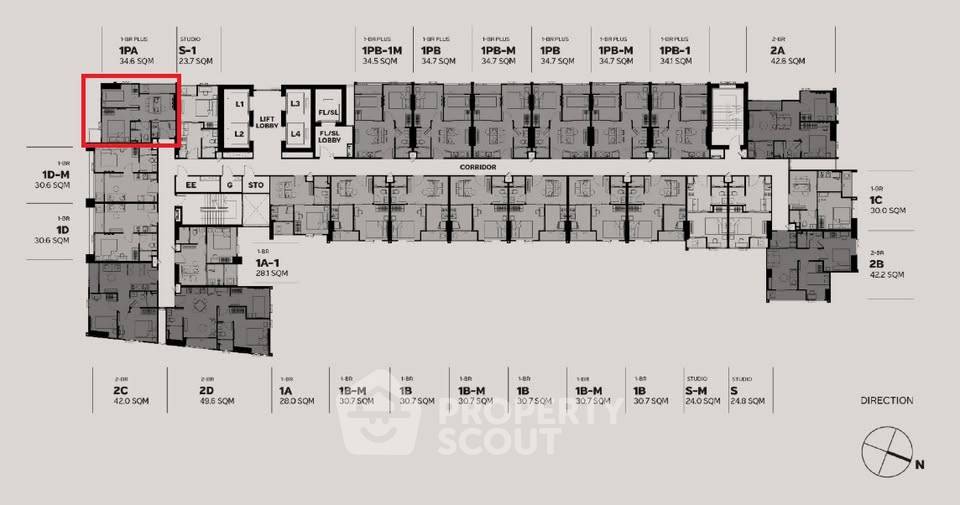 รูป คอนโด 1-ห้องนอน ที่ เมทริส ดิสทริค ลาดพร้าว ใกล้ MRT ลาดพร้าว (ID 2430404) - รูปที่ 3/10