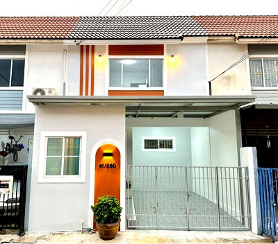 ขายทาวน์โฮม : ขายทาวน์โฮมมือสองรีโนเวทใหม่ พร้อมอยู่ บางใหญ่ หมู่บ้านพฤกษา 45