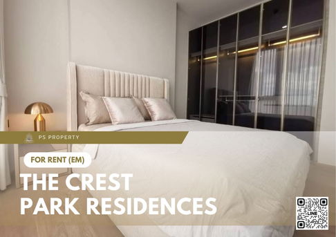 ให้เช่า 📍 The Crest Park Residences 📍 เฟอร์นิเจอร์ และ เครื่องใช้ไฟฟ้าครบ ใกล้ BTS และ MRT 