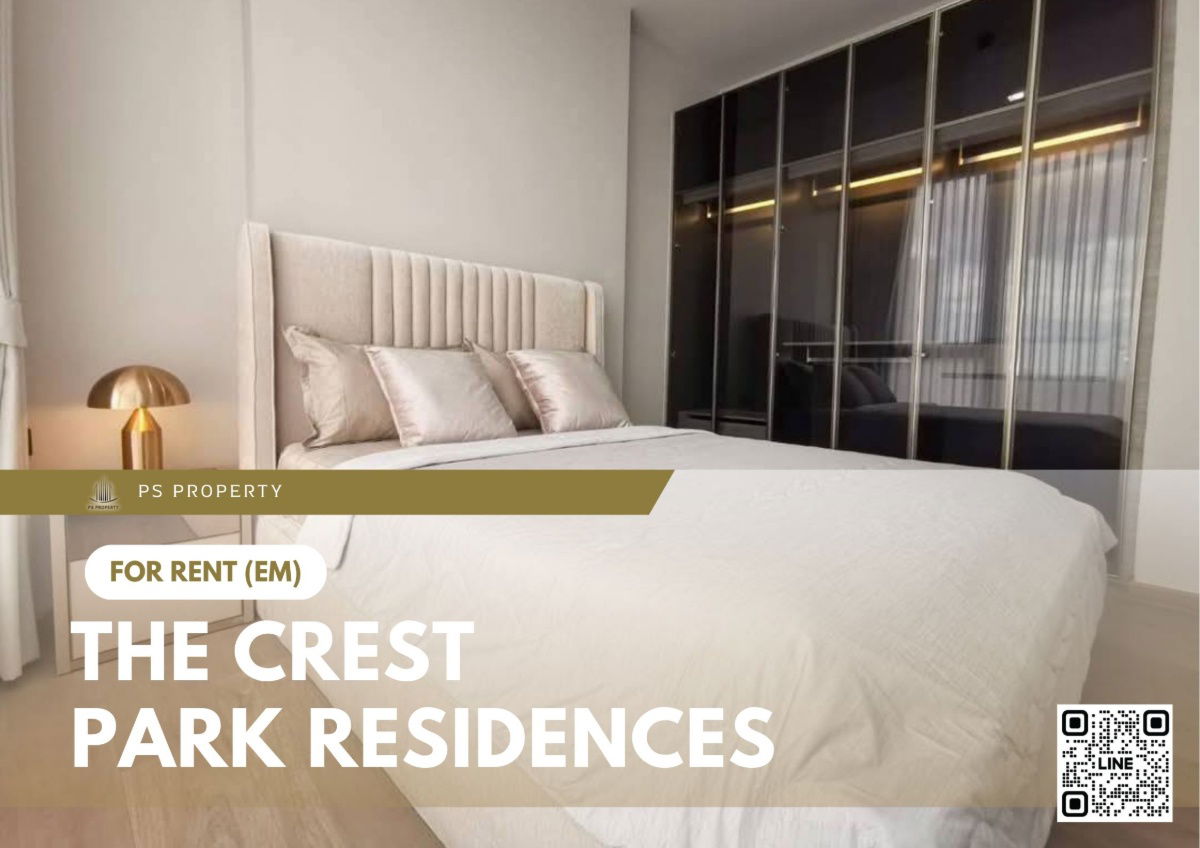 picture For rent 📍 The Crest Park Residences 📍 Fully furnished and equipped, near BTS and MRT - 1/7