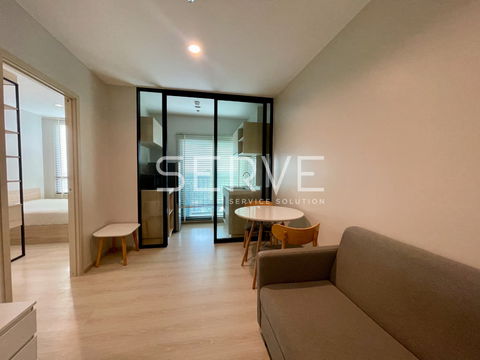 1 Bed Large Room Unbloock View Nice Room Fully furnished Good Location 20 Steps From MRT Si La Salle Station  @ Nue Noble Srinakarin Lasalle