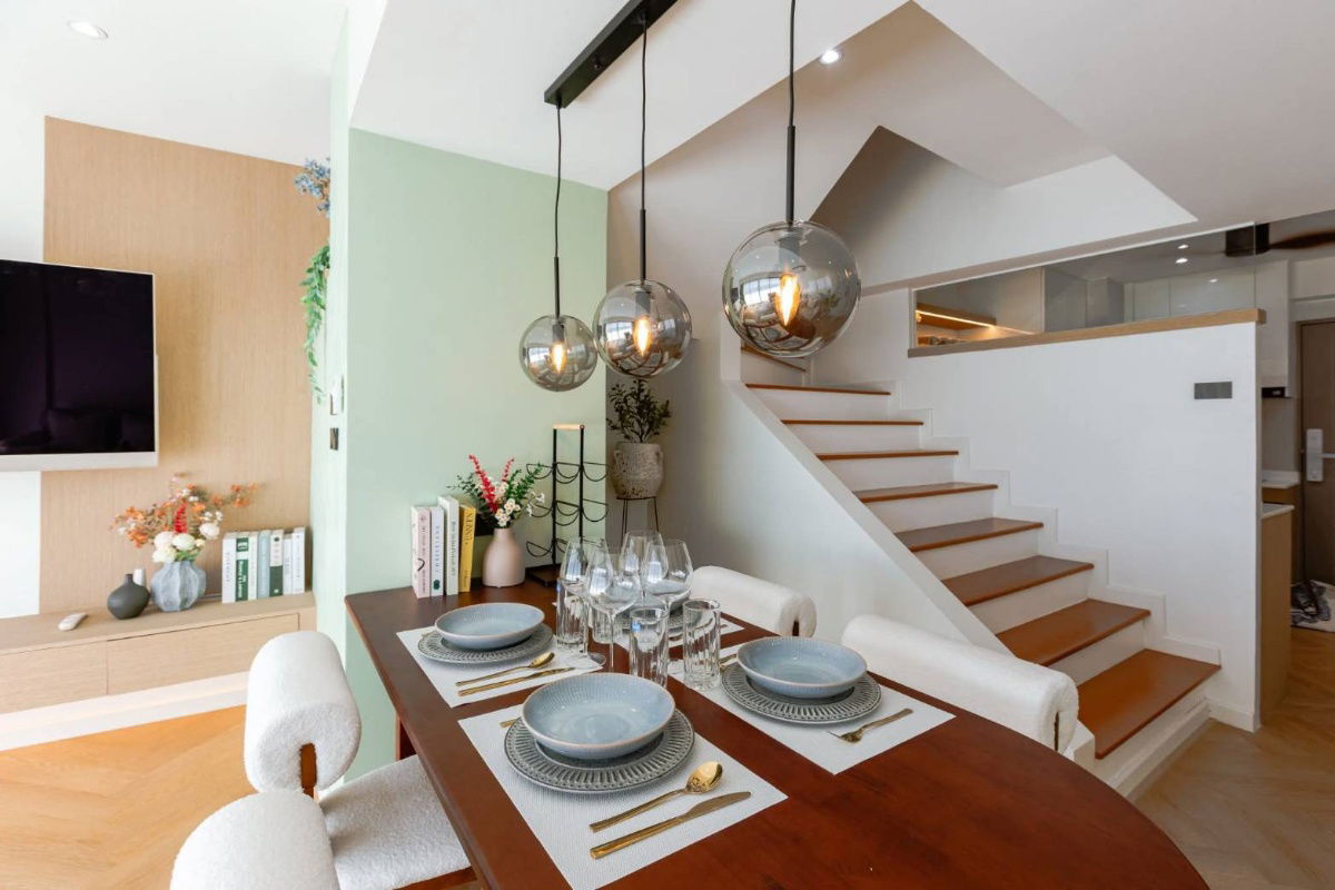 รูป ขาย ชมดอยคอนโด ชั้น 12 – ตึกกลม (Round Building เชียงใหม่) ดีไซน์ Duplex 2 ชั้น แยกพื้นที่พักผ่อนกับพื้นที่ส่วนตัวอย่างลงตัว T.0946511456 - รูปที่ 5/14