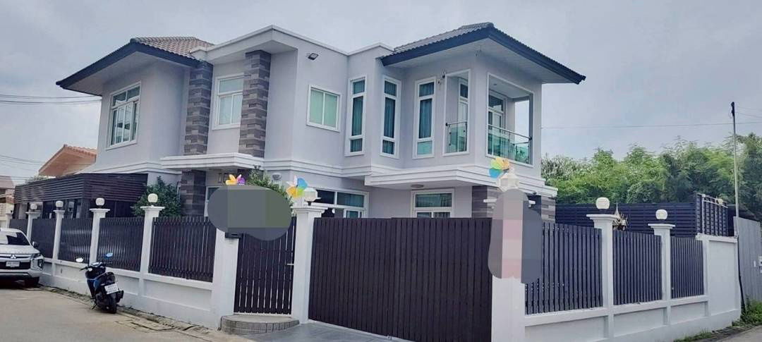 picture House for rent, single house, corner unit, Lat Phrao-Huai Khwang, 6 bedrooms, fully furnished, ready to move in - 1/20