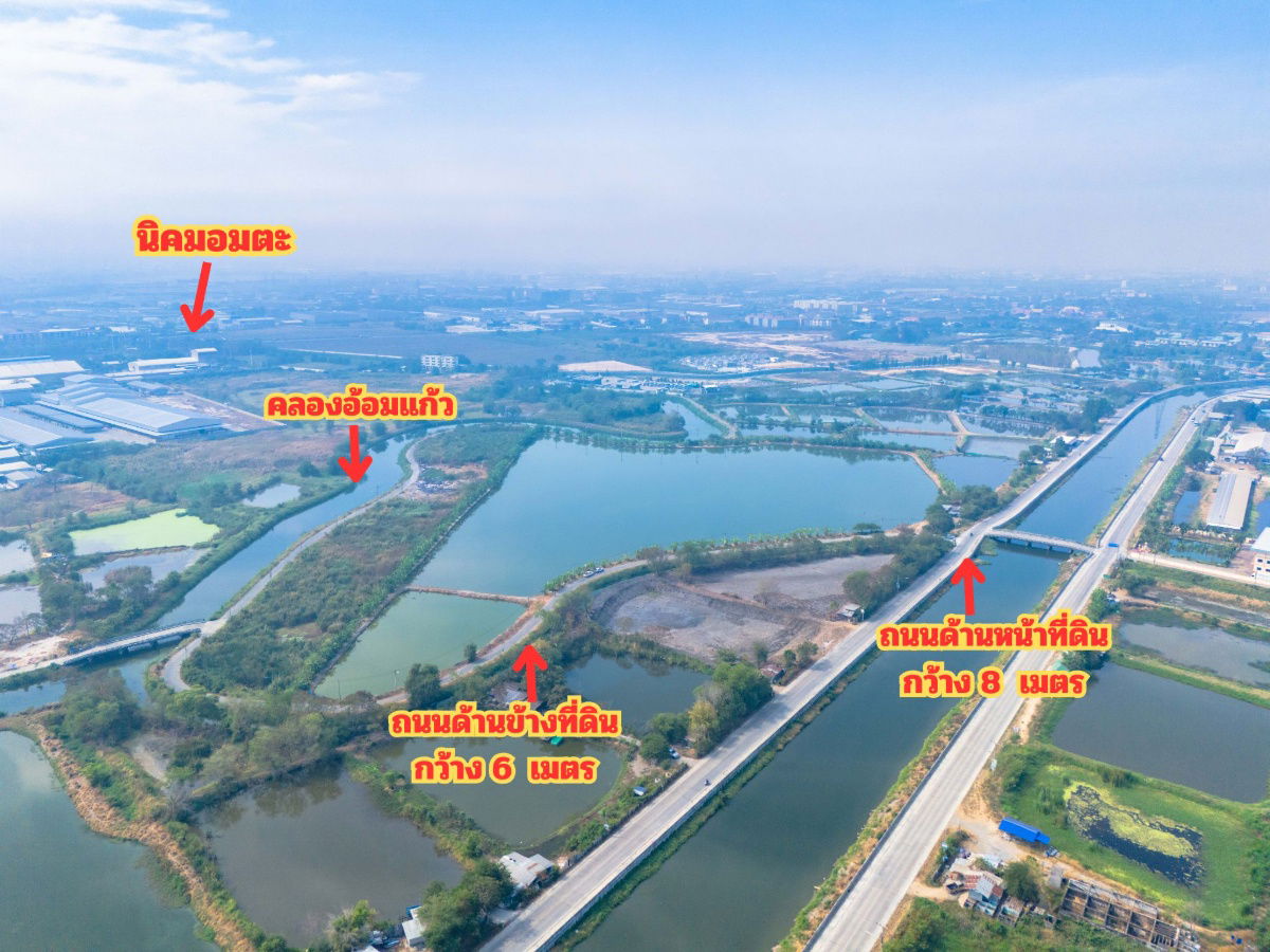 รูป ขายที่สีม่วง 46 ไร่ ใกล้ถนนเลียบมอเตอร์เวย์ สาย 7 ใกล้นิคมอมตะ ชลบุรี  ต.บางนาง อ.พานทอง จ.ชลบุรี - รูปที่ 6/7