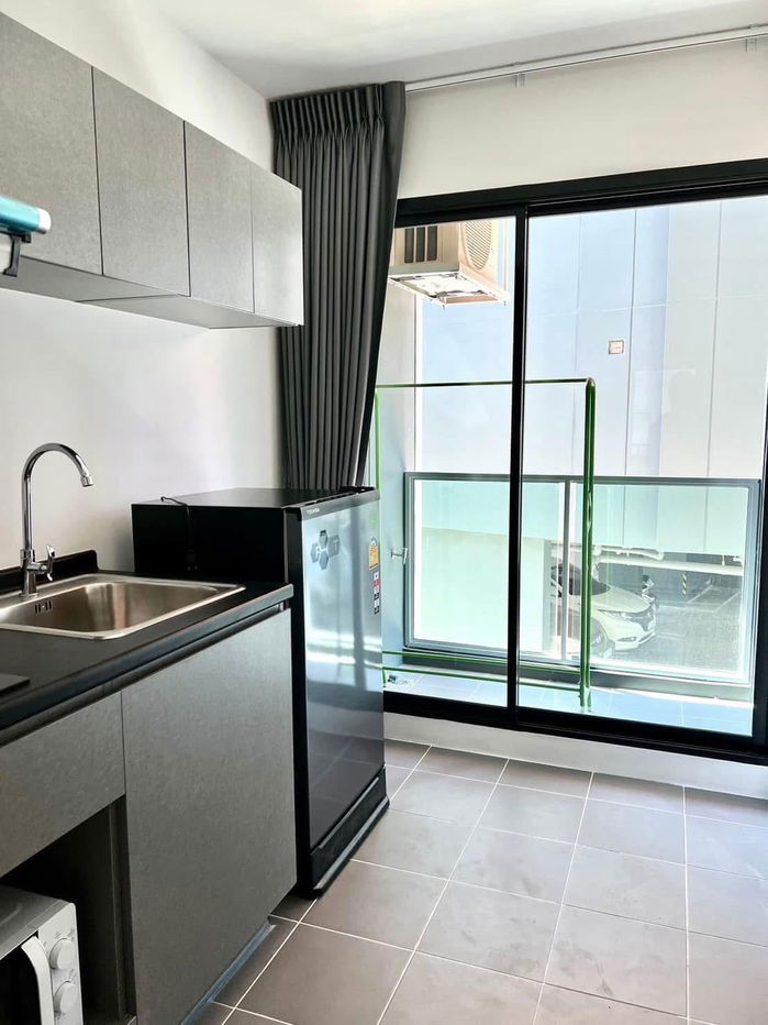 picture 🌈Huai Khwang/Ratchada 18 ~ 28 sq m ~ Plenty of food 😋  🏦 Condo for rent, 1.4 km from MRT Huai Khwang, 20 baht motorbike taxi, 5 minutes  - 6/9