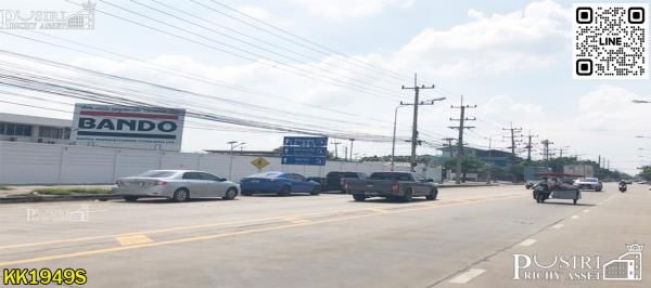 รูป ขายที่สร้างโรงงานทุกประเภท 66 ไร่ สีม่วง สมุทรสาคร พื้นที่กว้างด้านใน เทรลเลอร์สะดวก ระบายก็สะดวก – KK1949S - รูปที่ 4/5