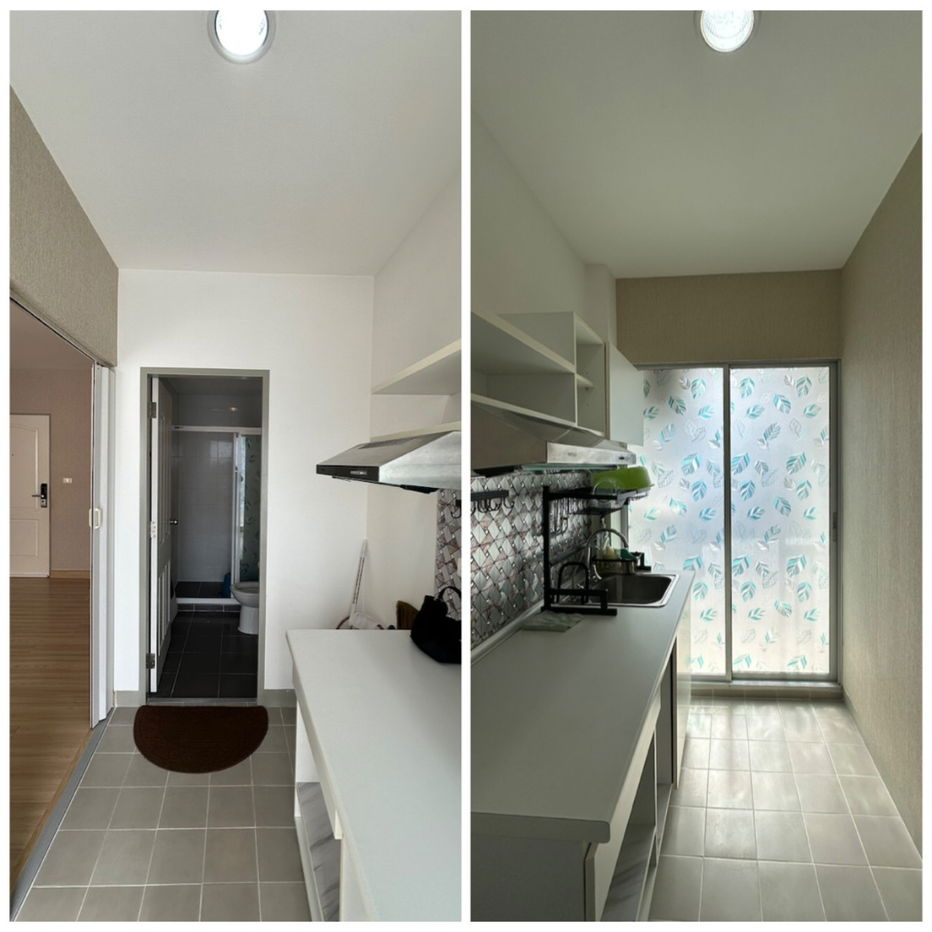 รูป ขาย คอนโด เดอะคิทท์ ติวานนท์ ห้องมุม ใกล้รถไฟฟ้าสายสีชมพู สถานีแยกปากเกร็ด พร้อมเข้าอยู่ ห้องสวยมาก - รูปที่ 12/18