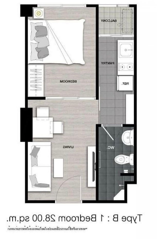 รูป 🌈 For Rent 🌆 the kith Sukhumvit 113 🌆 JA-659 - รูปที่ 10/10