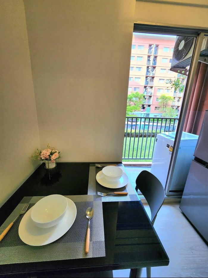 picture For rent: Plum Park, Bangkok University, Phase 3, 2nd floor, Building C 🏊 Pool view** Beautiful room, cool breeze 🎉 - 2/9