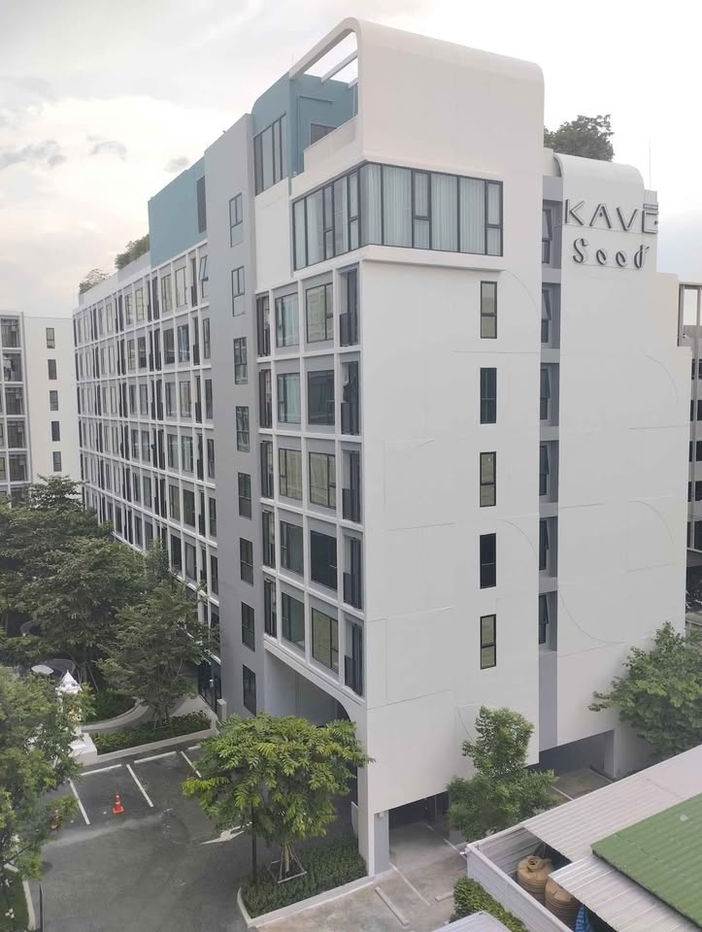 picture For rent !!  Kave Seed Kaset  | 13K. per month |  26 sq.m.  1Bed1Bath  6th Floor  Building "C" - 24/30