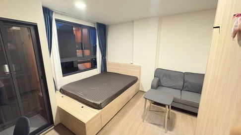 P-120340 Condo for rent THE MUVE Bangna fully furnished (Confirm again when visit).   Size: 25 SQM. 