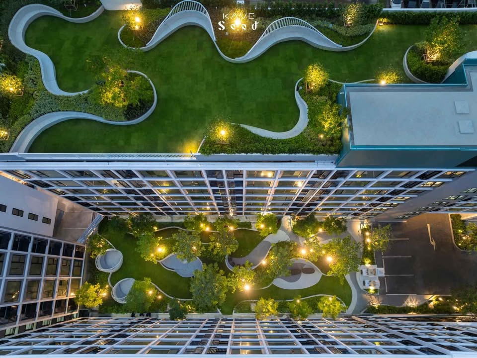 picture For rent !!  Kave Seed Kaset  | 13K. per month |  26 sq.m.  1Bed1Bath  6th Floor  Building "C" - 21/30