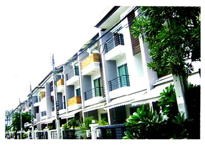 เช่าโฮมออฟฟิศ เขตสวนหลวง : Townhome for rent in My Place Village, Sukhumvit 77 (SPSAD3678)