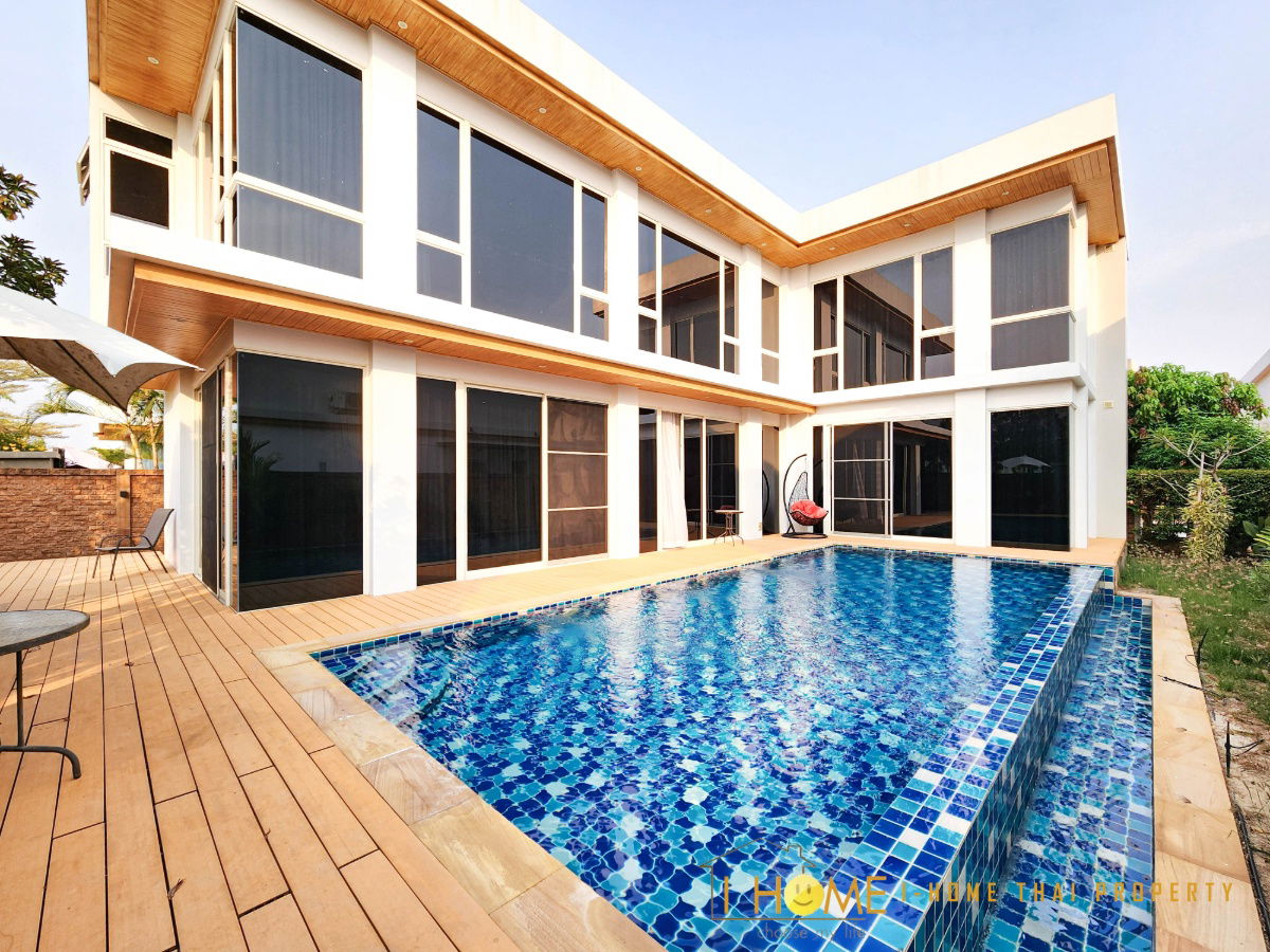รูป ให้เช่า Pool Villa  2ชั้น  มี 4 ห้องนอน 5 ห้องน้ำ 1 ห้องครัว จอดรถได้ 2 คัน  - รูปที่ 46/50