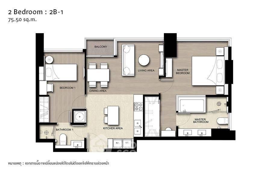 picture 2-BR Condo at The Esse Asoke near MRT Sukhumvit (ID 2205039) - 22/27