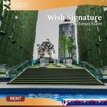 Special Price 🔥 Wish Signature Midtown Siam, Beautiful fully furnished unit 💚 Near BTS Ratchathewi 