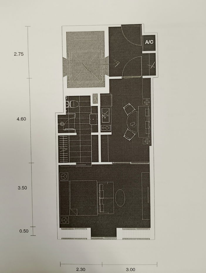 picture noble ploenchit for rent 46 sqm 1 bed 1 bath Floor 12 - 11/14