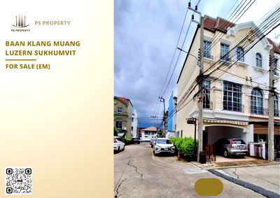 เช่าทาวน์โฮม BTS อ่อนนุช : ทาวน์เฮ้าส์ให้เช่า ✨ Baan Klang Muang Luzern Sukhumvit ✨ 3 ห้องนอน 3 ห้องน้ำ เฟอร์นิเจอร์ และ เครื่องใช้ไฟฟ้าครบ 