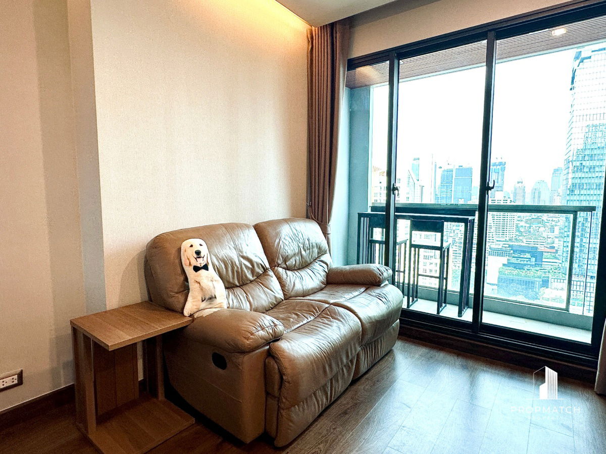 รูป PM030607✨Flash Deal ✨ The Address Sathorn ( 1Bed 1Bath 46SQM.) แต่งครบพร้อมอยู่ !! เพียง 30,000 บาทต่อเดือน Tel.0981315848 @propmatch - รูปที่ 3/12