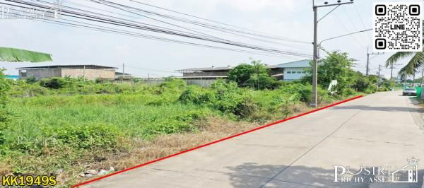 รูป ขายที่สร้างโรงงานทุกประเภท 66 ไร่ สีม่วง สมุทรสาคร พื้นที่กว้างด้านใน เทรลเลอร์สะดวก ระบายก็สะดวก – KK1949S - รูปที่ 3/5