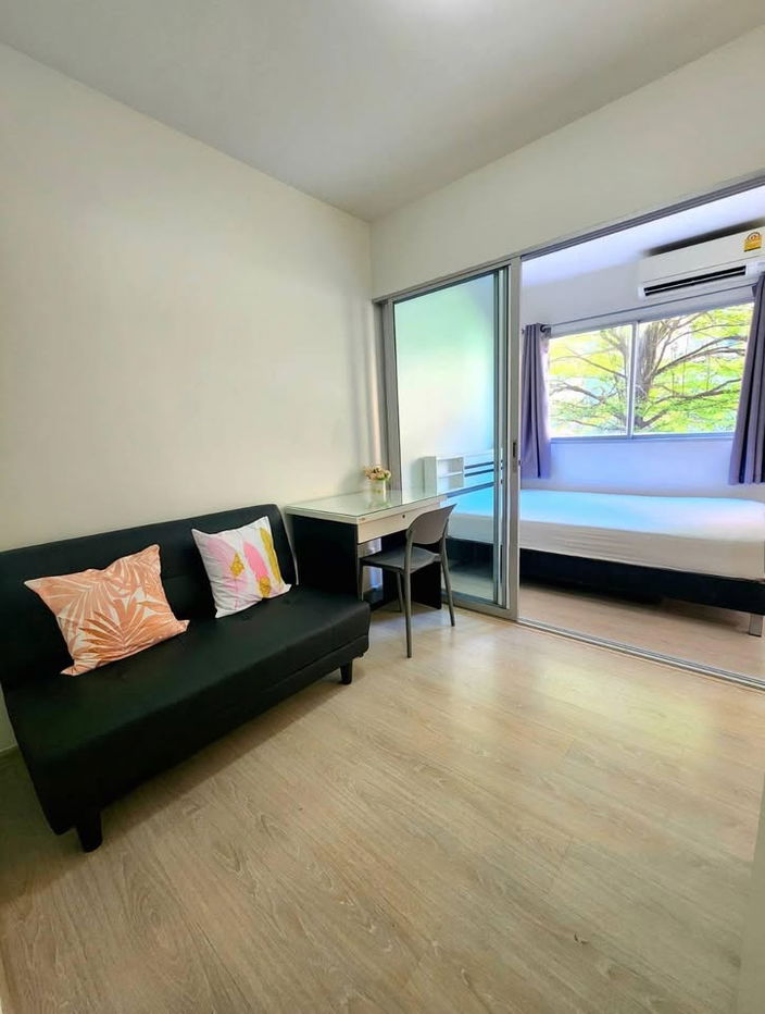 picture For rent: Plum Park, Bangkok University, Phase 3, 2nd floor, Building C 🏊 Pool view** Beautiful room, cool breeze 🎉 - 5/9