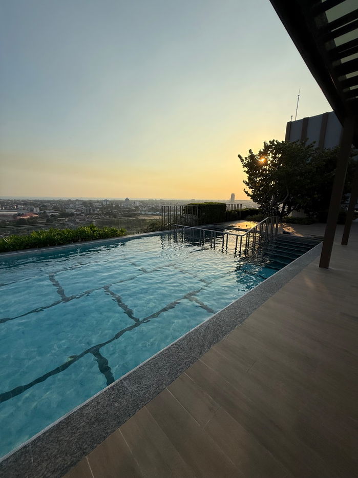 รูป 🏤คอนโด Escent Rayong 2 ห้องใหม่ ห้องหน้ากว้าง1 ห้องนอนชั้น 15 ครัวปิดแยกส่วน 32 ตรม. - รูปที่ 31/33